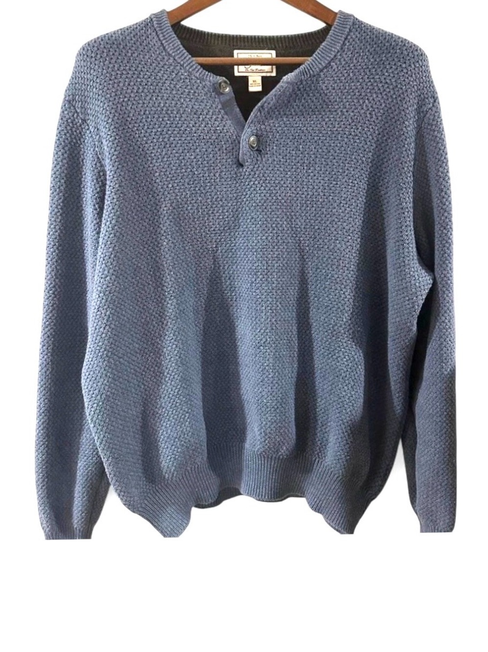 Jos. A. Bank Blue Henley Sweater Size Men’s XL
